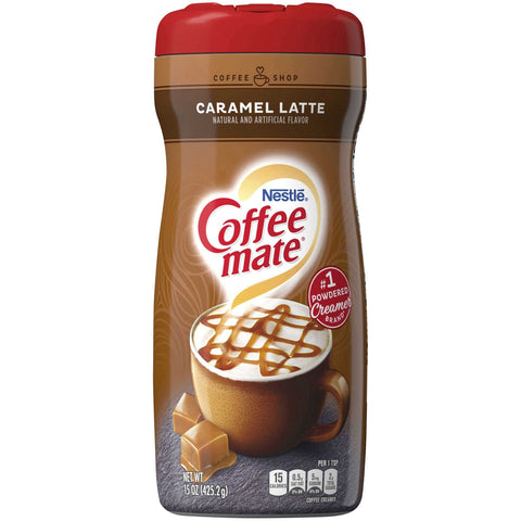 Coffee Mate Caramel Latte Creamer Powder, 15 ounce -- 6 per case