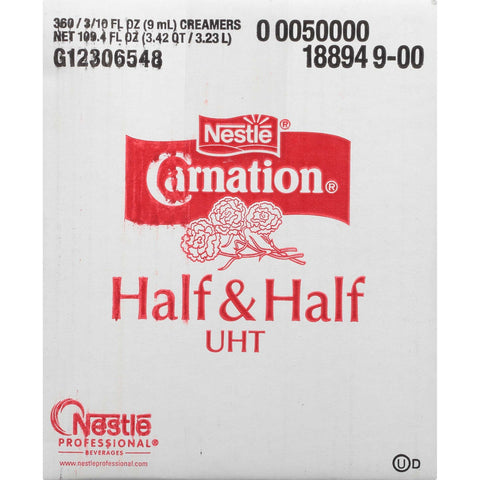 Nestle Carnation Half and Half Milk Creamer, 0.304 Fluid Ounce -- 360 per case.