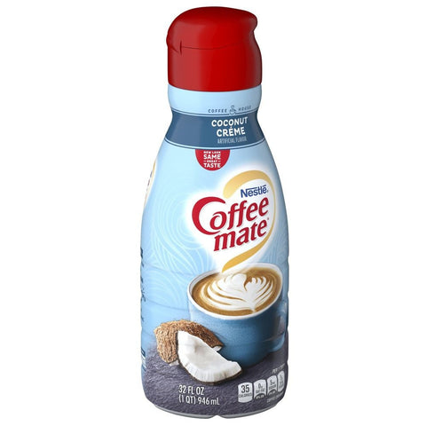 Coffee Mate Coconut Creme Liquid Coffee Creamer, 32 Fluid Ounce -- 6 per case
