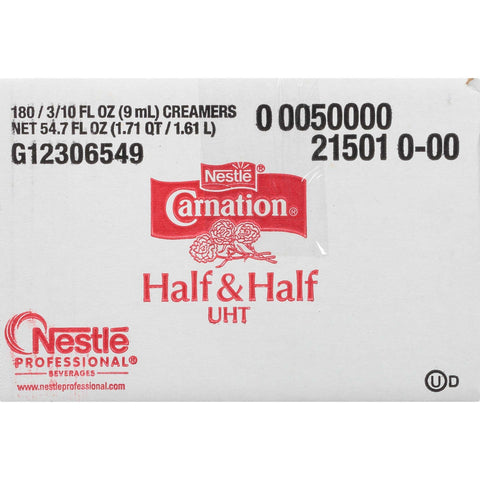 Nestle Carnation Half and Half Milk Creamer, 0.304 Fluid Ounce -- 180 per case.