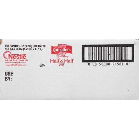 Nestle Carnation Half and Half Milk Creamer, 0.304 Fluid Ounce -- 180 per case.
