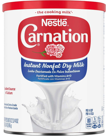 Nestle Carnation Instant Nonfat Dry Milk, 22.75 Ounce Canister Tray -- 4 per case