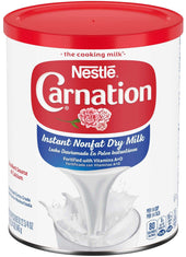 Nestle Carnation Instant Nonfat Dry Milk, 22.75 Ounce Canister Tray -- 4 per case