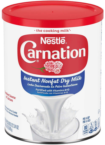 Nestle Carnation Instant Nonfat Dry Milk, 22.75 Ounce Canister Tray -- 4 per case