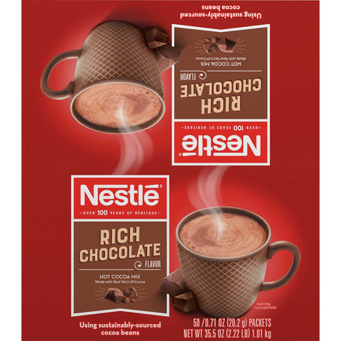 Nestle Rich Hot Cocoa Beverage Mix, 0.71 Ounce -- 300 per case.