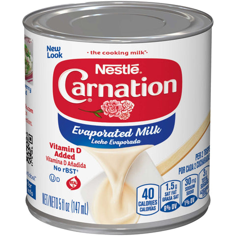 Nestle Carnation Vitamin D Added Evaporated Milk, 5 Fluid Ounce -- 24 per case.