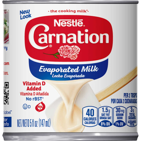Nestle Carnation Vitamin D Added Evaporated Milk, 5 Fluid Ounce -- 24 per case.