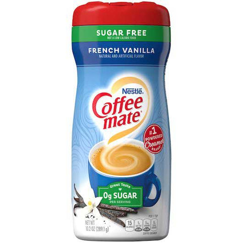 Coffee-Mate Sugar Free French Vanilla Powder Creamer, 10.2 Ounce -- 6 per case