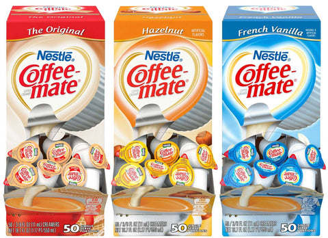Nestle Coffee Mate Coffee Creamer - Variety Pack, 50 count per pack -- 3 per case