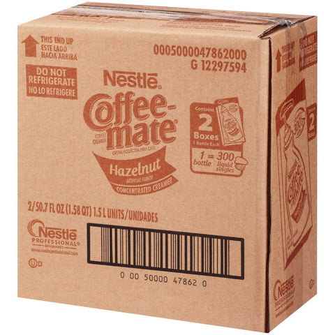 Nestle Coffee Mate Hazelnut Liquid Coffee Creamer, 1.58 Quart -- 2 per case.