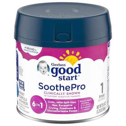 Gerber Good Start HMO Infant Formula Soothe Powder, 19.4 Ounce -- 4 per case