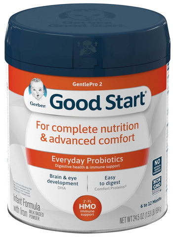 Gerber Good Start Gentle HMO Stage2 BiFidus Probiotic Powder, 24.5 Ounce -- 4 per case