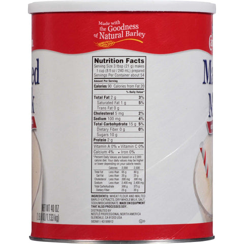 Nestle Carnation Original Malted Milk, 2.5 Pound -- 6 per case.