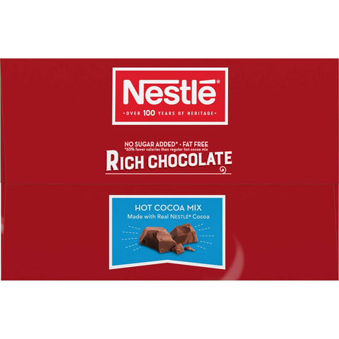 Nestle No Sugar Added Rich Chocolate Flavor Hot Cocoa Mix, 0.28 Ounce -- 180 per case.