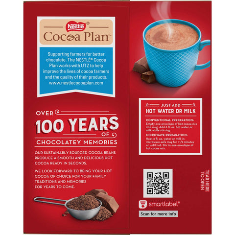 Nestle No Sugar Added Rich Chocolate Flavor Hot Cocoa Mix, 0.28 Ounce -- 180 per case.