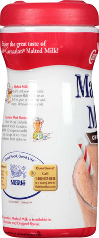 Nestle Carnation Chocolate Malted Milk, 13 Ounce -- 6 per case.