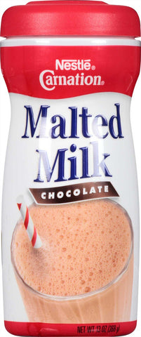 Nestle Carnation Chocolate Malted Milk, 13 Ounce -- 6 per case.