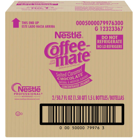 Nestle Coffee Salted Chocolate Caramel Coffee Creamer, 1.58 Quart -- 2 per case.
