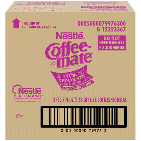 Nestle Coffee Salted Chocolate Caramel Coffee Creamer, 1.58 Quart -- 2 per case.