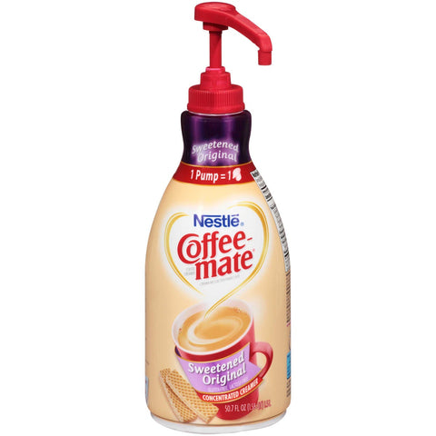 Nestle Coffee Mate Sweetened Original Liquid Coffee Creamer, 1.58 Quart -- 2 per case.