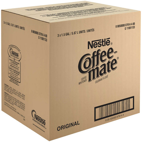 Coffee-Mate Original Liquid Bulk Creamer - 192 oz. pack, 3 packs per case