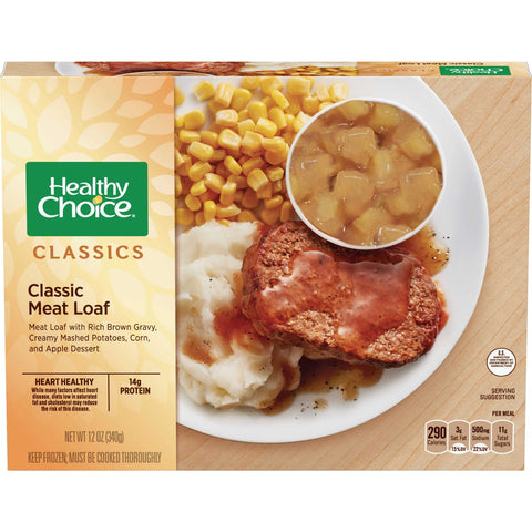 Conagra Healthy Choice Entree Traditional Meatloaf, 12 Ounce -- 12 per case.
