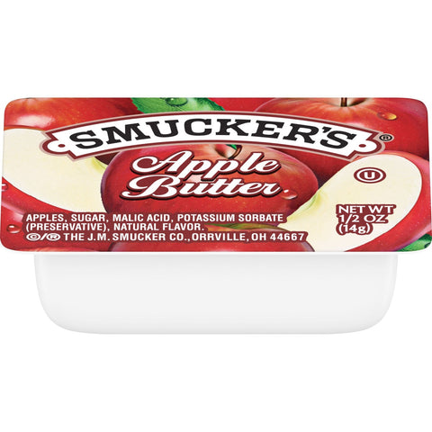 Smuckers Apple Butter, 1/2 Ounce -- 200 per case.