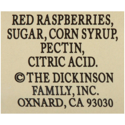 Dickinson Red Raspberry Preserves, 1 Ounce -- 72 per case.