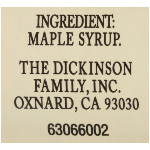 Dickinson Maple Syrup in Glass, 1.6 Ounce -- 72 per case.