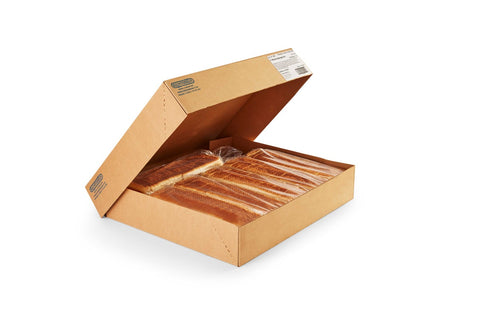 Klosterman Baked 1/2 Sliced White Pullman Bread Loaf -- 6 per case.
