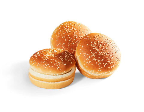 Klosterman Double Decker Bun with Sesame Seed, 4 inch -- 60 per case.