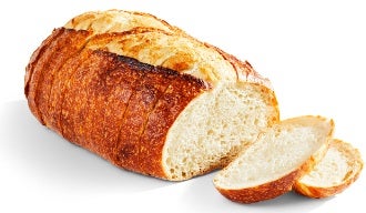 Klosterman 3/4 inch Sliced Artisan Sourdough Batard Loaf, 2 Pound -- 8 per case.