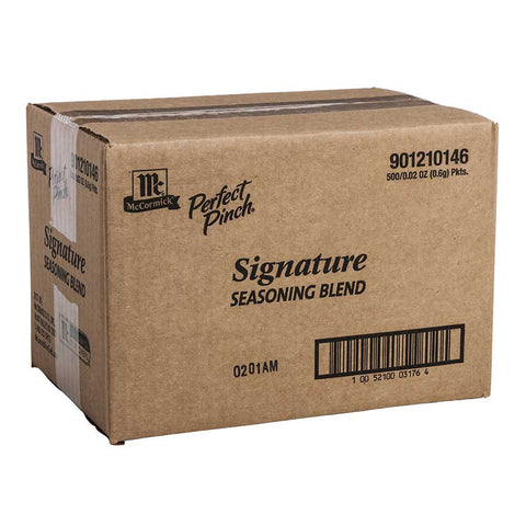 McCormick Perfect Pinch Signature Seasoning Blend, 0.02 oz. -- 500 per case