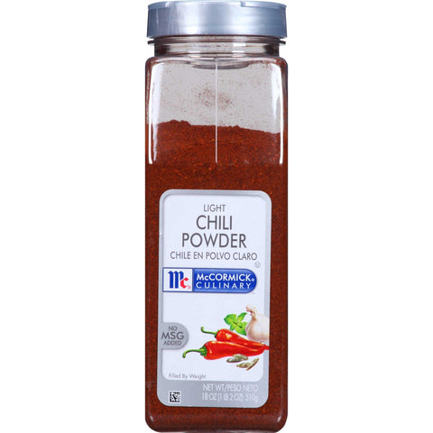 McCormick Culinary Light Chili Powder, 18 oz. -- 6 per case
