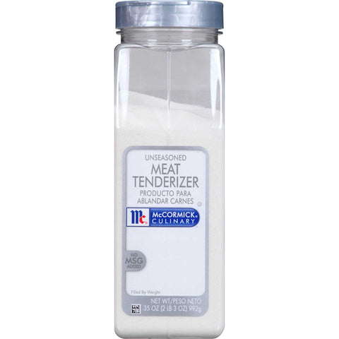 McCormick Culinary Unseasoned Meat Tenderizer, 35 oz. -- 6 per case