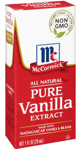 Mccormick Vanilla Extract Pure, 1 Fluid Ounce -- 72 per case.