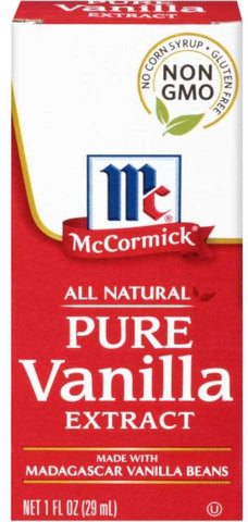 Mccormick Vanilla Extract Pure, 1 Fluid Ounce -- 72 per case.