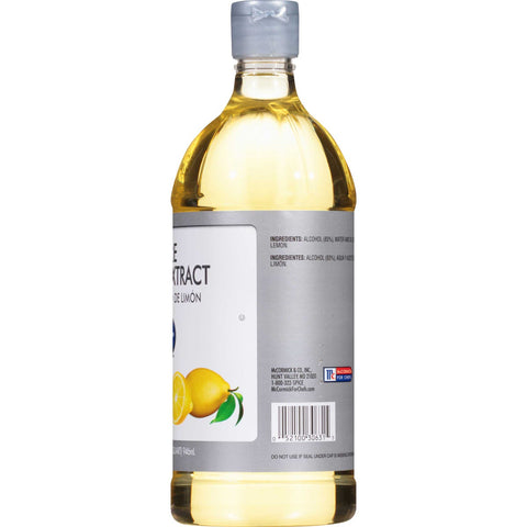McCormick Culinary Pure Lemon Extract, 1 pt. -- 6 per case