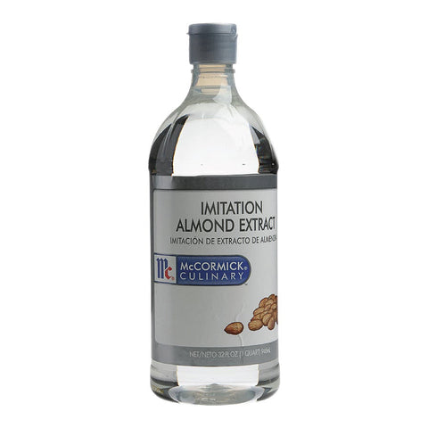 McCormick Culinary Imitation Almond Extract, 1 qt. -- 6 per case