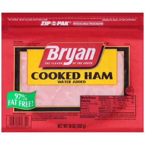 Bryan Cooked Ham, 10 Ounce -- 16 per case.
