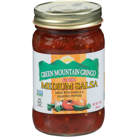 Green Mtn Gringo Salsa Medium, 16 Ounce -- 12 per case