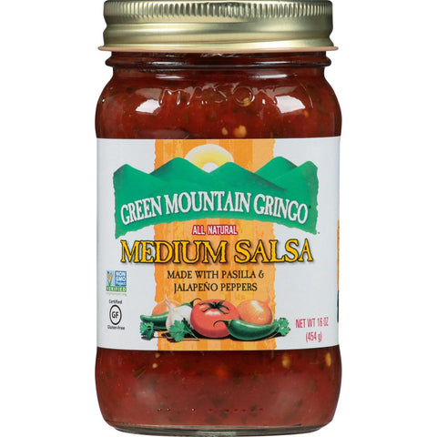 Green Mtn Gringo Salsa Medium, 16 Ounce -- 12 per case