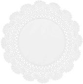 Brooklace White Cambridge Paper Doily, 4 inch -- 10000 per case.