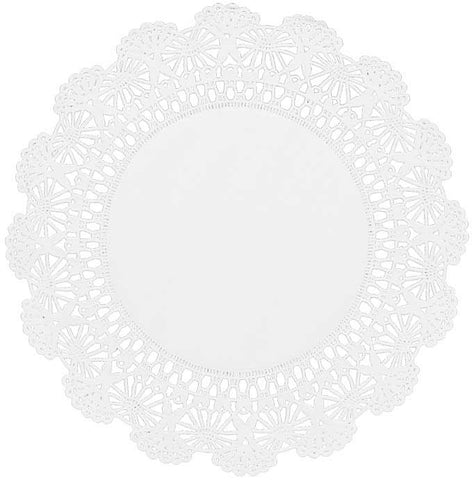 Brooklace White Cambridge Paper Doily, 4 inch -- 10000 per case.