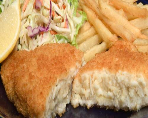 New Wave Kaptains Ketch Breaded Stuffed Flounder with Crab Imperial, 6 Ounce -- 14 per case.
