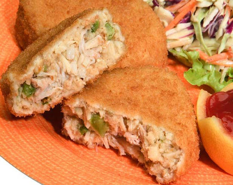 New Wave Kaptains Ketch Breaded Deviled Crab Cake, 3 Ounce -- 32 per case.