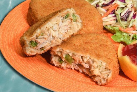 New Wave Kaptains Ketch Breaded Deviled Crab Cake, 3 Ounce -- 32 per case.