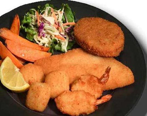 Kaptains Ketch Breaded Seafood Combination, 10 Ounce -- 8 per case.