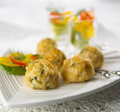 New Wave Kaptains Ketch Handmade Extra Fancy Crab Cake, 2 Ounce -- 24 per case.