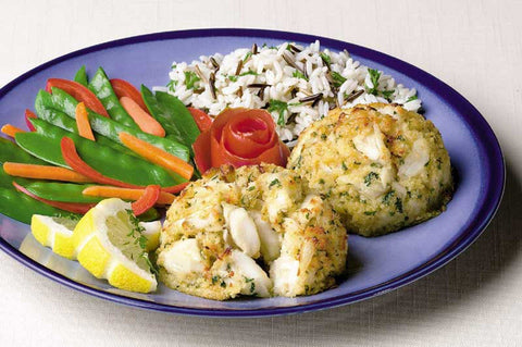 New Wave Kaptains Ketch Handmade Extra Fancy Crab Cake, 4 Ounce -- 15 per case.
